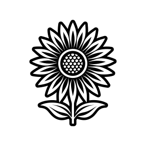 Girasol Symbol, Sunflower, Helianthus, Flower, Nature, icon