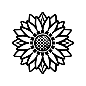 Girasol Symbol, Sunflower, Helianthus, Flower, Nature,,icons icon