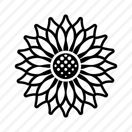 Girasol Symbol, Sunflower, Helianthus, Flower, Nature,,vector preview
