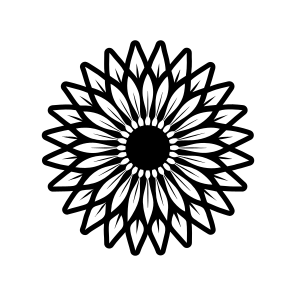 Sunflower, Helianthus, Flower, Nature, Floral,,simple Icon icon