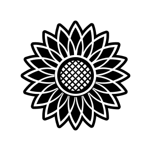 Sunflower, Helianthus Logo, Flower, Nature, Floral,,flat icon