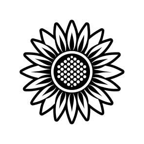 Sunflower Logo, Helianthus, Flower, Nature, Floral, icon