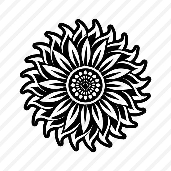 Sunflower Symbol, Helianthus, Flower, Nature, Floral,,flat preview