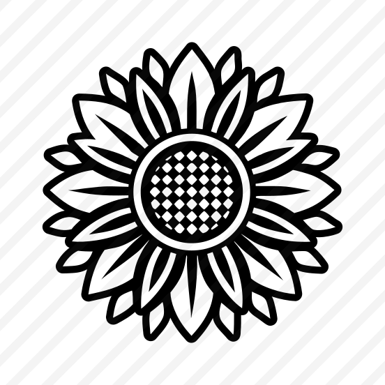 Sunflower Symbol, Helianthus, Flower, Nature, Floral,,icons preview