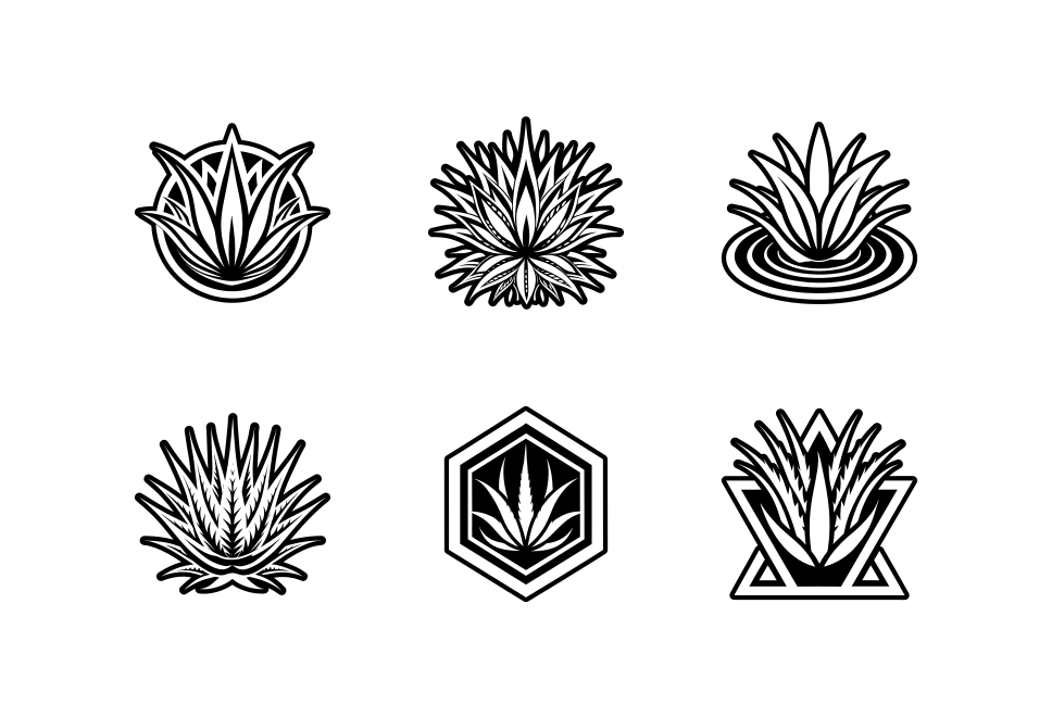 Aloe Vera Logo Art Set Large Set Preview