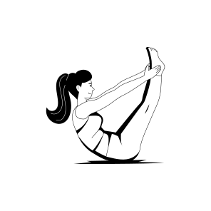 Boat Pose, Navasana, Core, Yoga, Fitness, icon