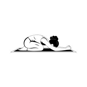 Child Pose, Balasana, Asanas, Yoga, Fitness, icon