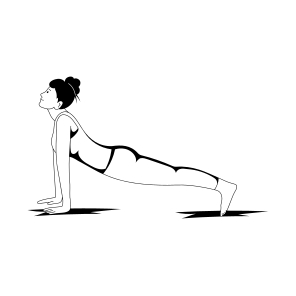 Cobra Pose, Bhujangasana, Yoga, Fitness, Workout, icon