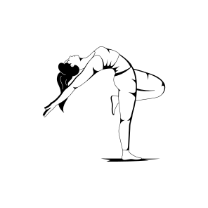 Standing Backbend, Fitness, Asanas, Yoga, Workout, icon