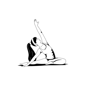 Stretching Sideway, Exercise, Yoga, Fitness, Workout, icon