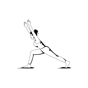 Warrior Pose, Yoga, Fitness, Workout, Exercise, icon