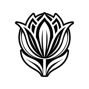 Flower Logo, Tulip, Nature, Floral, Plant, icon