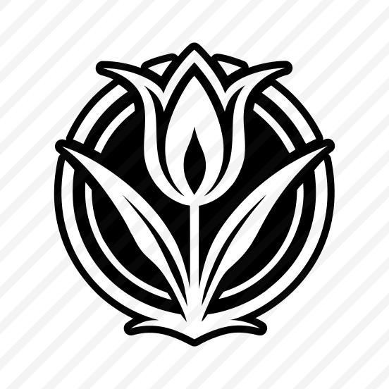 Flower Logo, Tulip, Nature, Floral, Plant,,icons preview