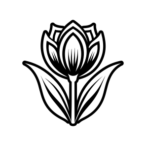 Flower Logo, Tulip, Nature, Floral, Plant,,vector icon