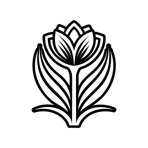 Flower Symbol, Tulip, Nature, Floral, Plant, icon