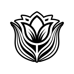 Tulip Logo, Flower, Nature, Floral, Plant,,icons icon