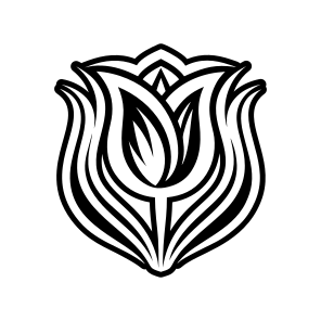 Tulip Symbol, Flower, Nature, Floral, Plant,,flat icon