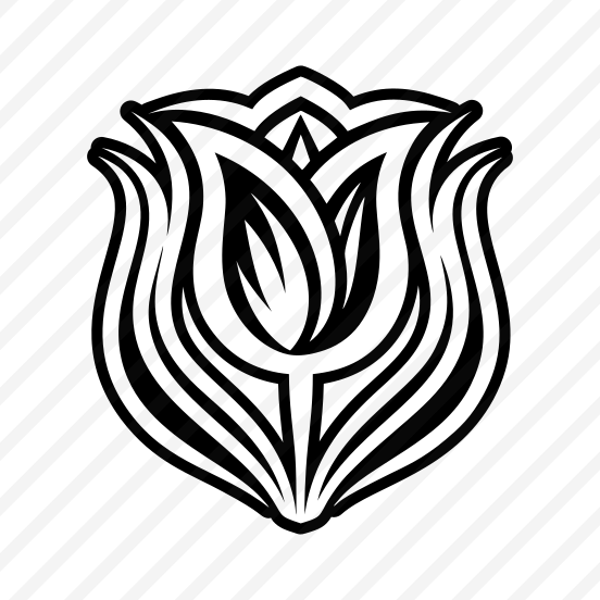 Tulip Symbol, Flower, Nature, Floral, Plant,,flat preview