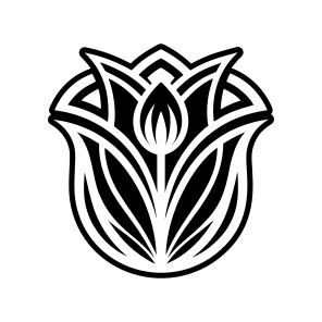 Tulip Symbol, Flower, Nature, Floral, Plant,,icons icon