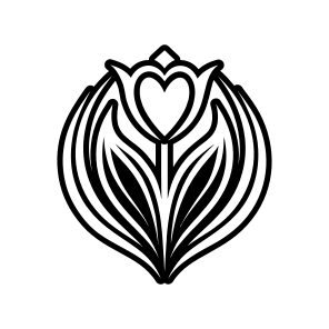 Tulip Symbol, Flower, Nature, Floral, Plant,,simple Icon icon