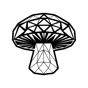 Fungus Logo, Toadstool, Plant, Nature, Botanical,,flat icon