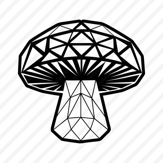 Fungus Logo, Toadstool, Plant, Nature, Botanical,,flat preview