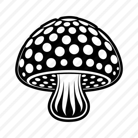 Fungus Logo, Toadstool, Plant, Nature, Botanical,,icons preview