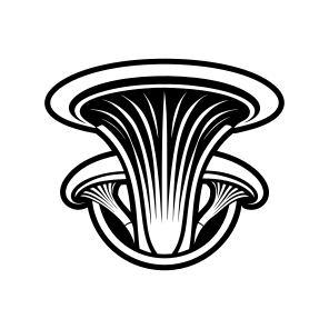 Mushroom Logo, Toadstool, Plant, Nature, Botanical, icon