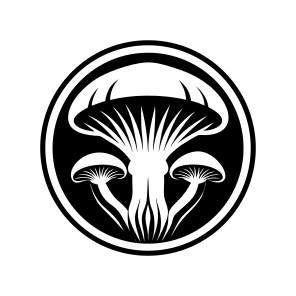 Mushroom Logo, Toadstool, Plant, Nature, Botanical,,flat icon