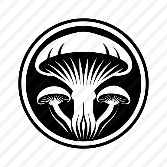 Mushroom Logo, Toadstool, Plant, Nature, Botanical,,flat preview