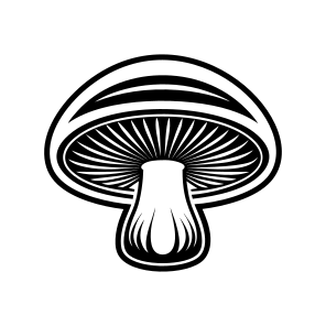 Mushroom Symbol, Toadstool, Plant, Nature, Botanical, icon
