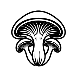 Plant Logo, Toadstool, Mushroom, Nature, Botanical, icon