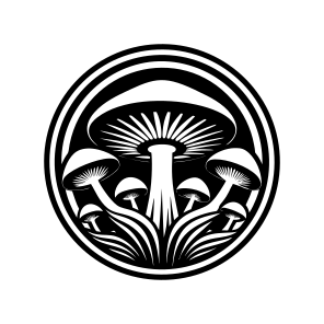 Plant Logo, Toadstool, Mushroom, Nature, Botanical,,flat icon