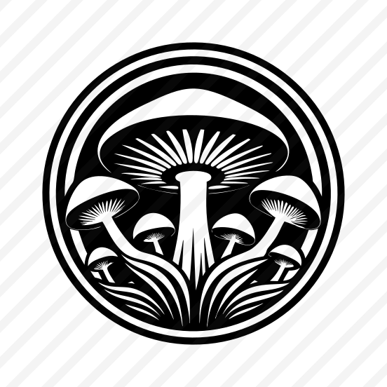 Plant Logo, Toadstool, Mushroom, Nature, Botanical,,flat preview