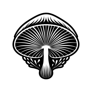 Plant Symbol, Toadstool, Mushroom, Nature, Botanical,,flat icon