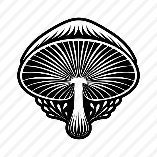 Plant Symbol, Toadstool, Mushroom, Nature, Botanical,,flat preview