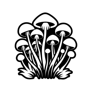 Plant Symbol, Toadstool, Mushroom, Nature, Botanical,,icons icon
