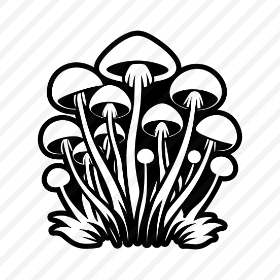 Plant Symbol, Toadstool, Mushroom, Nature, Botanical,,icons preview
