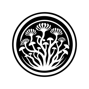 Shiitake Logo, Toadstool, Plant, Nature, Botanical, icon