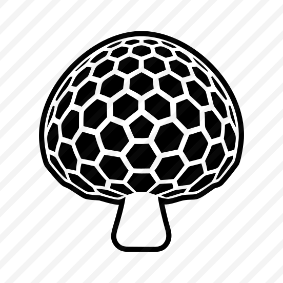 Shiitake Logo, Toadstool, Plant, Nature, Botanical,,flat preview