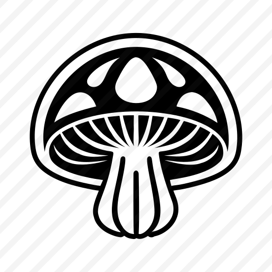 Shiitake Logo, Toadstool, Plant, Nature, Botanical,,simple Icon preview