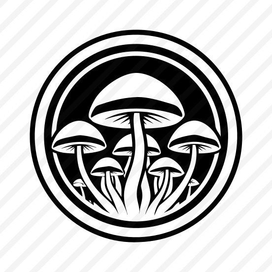 Shiitake Logo, Toadstool, Plant, Nature, Botanical,,vector preview