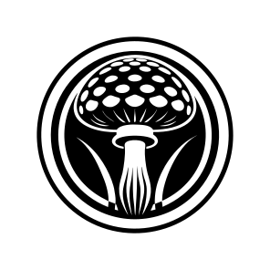 Toadstool Logo, Mushroom, Plant, Nature, Botanical, icon