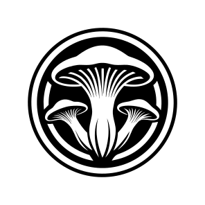 Toadstool Logo, Mushroom, Plant, Nature, Botanical,,flat icon