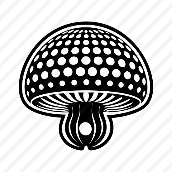 Toadstool Logo, Mushroom, Plant, Nature, Botanical,,icons preview