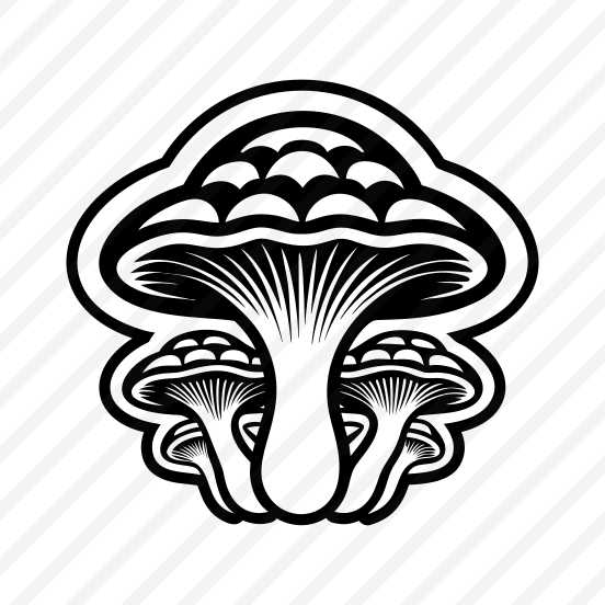 Toadstool Logo, Mushroom, Plant, Nature, Botanical,,simple Icon preview