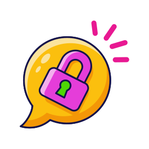 Chat Lock, Privacy, Safety, Locked, Protection icon
