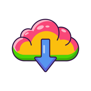 Cloud Download, Storage, Data, Network, Connection icon