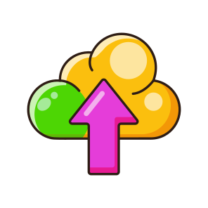 Cloud Uploading, Data, Network, Sharing, Downloading icon