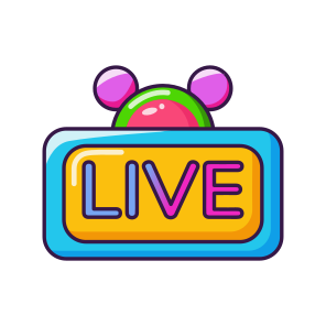 Live Badge, Streaming, Broadcast, Network, Multimedia icon